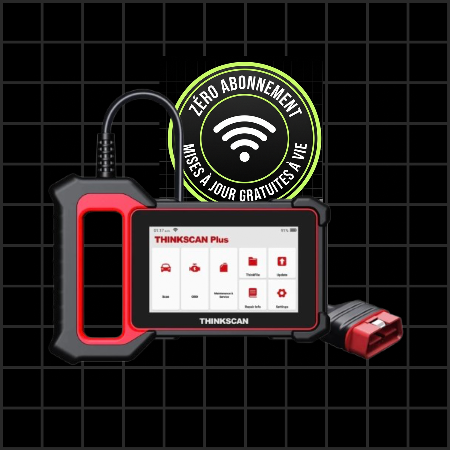 Valise de Diagnostic Auto Multimarque Professionnelle - THINKCAR Thinkscan Plus S7