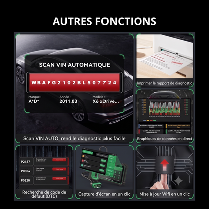 Valise de Diagnostic Auto Multimarque Professionnelle - THINKCAR Thinkscan Plus S7