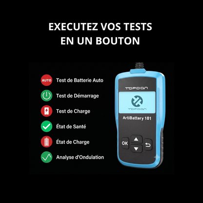 Testeur de Batterie Professionnel TOPDON AB101