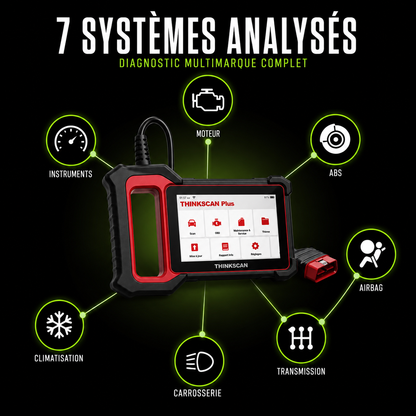 Valise de Diagnostic Auto Multimarque Professionnelle - THINKCAR Thinkscan Plus S7