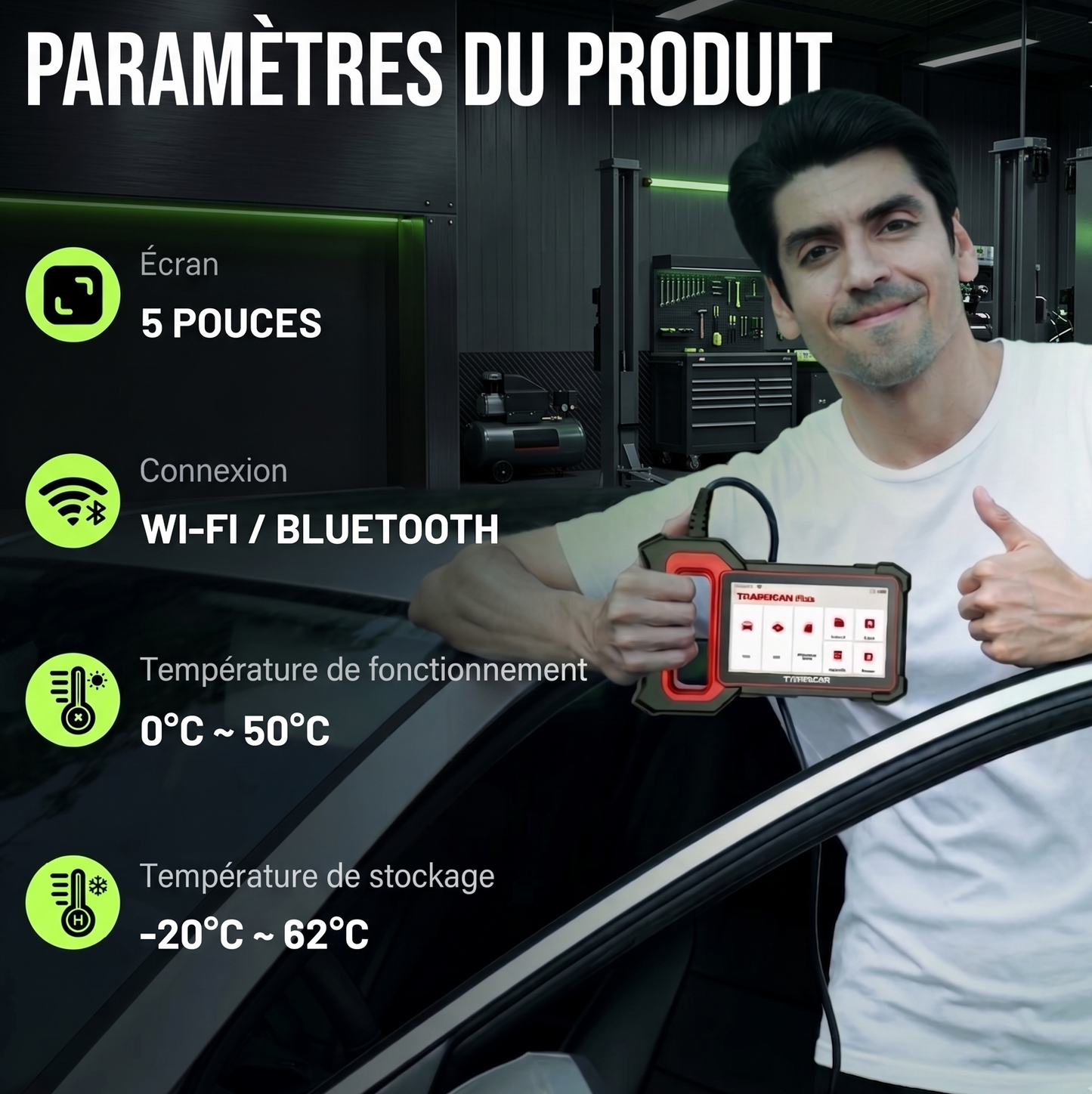 Valise de Diagnostic Auto Multimarque Professionnelle - THINKCAR Thinkscan Plus S7